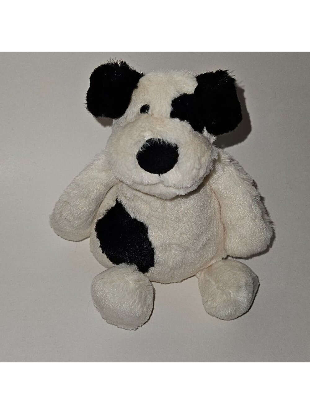 Jellycat Bashful Puppy Dog Plush Lovey Cream Black Mini 8" Stuffed Animal Toy